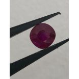 loose Burma ruby 1.14ct heated; 6x5.9x3.8mm