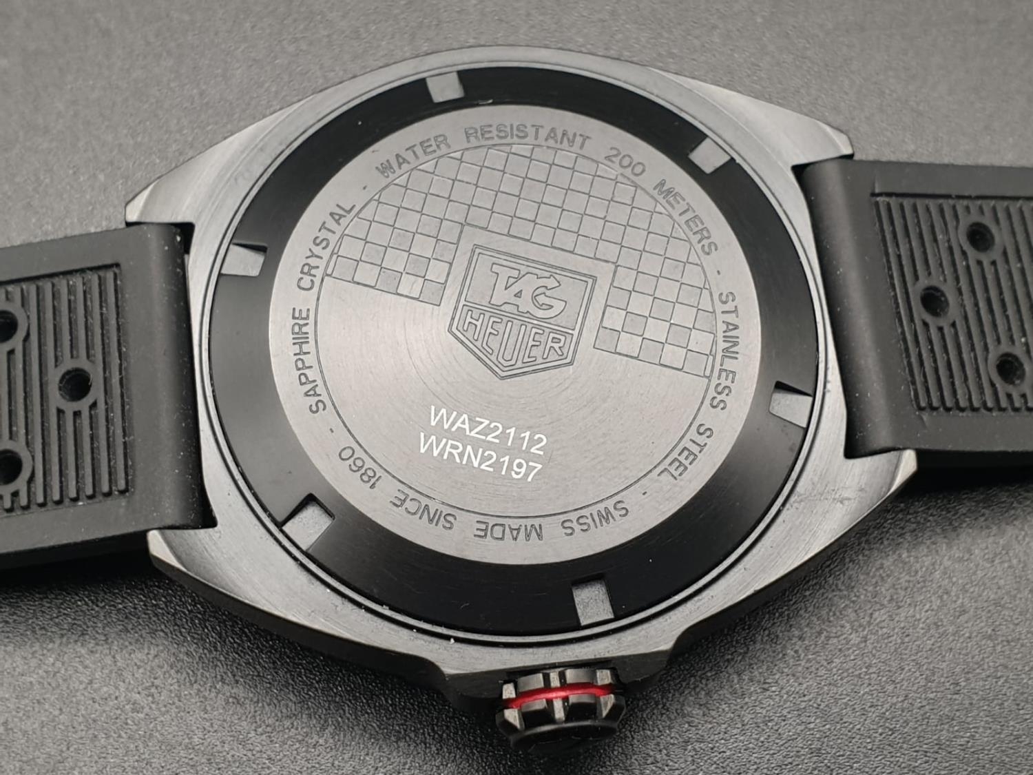 Tag Heuer Formula 1 watch black face and strap, 42mm - Image 7 of 10