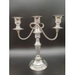 Candelabra with Three Holders - Each detachable. Top can be removed to create a single