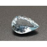 2.69 Cts Natural Aquamarine in Pear Shape. 12.04 x 8.23 x 4.77mm. Come with ITLGR Certificated