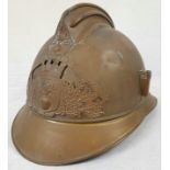 French Brass Fire Helmet circa 1890?s