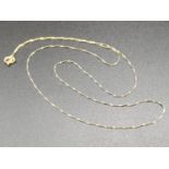 14K Yellow Gold Disappearing Necklace. 40cm. .51g