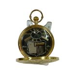 Large gents Full hunter musical pocket watch Working and plays , working but sold with no guarantees