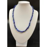 Lapis Lazuli Raw Necklace. 44cm