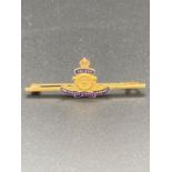 Vintage Royal Artillery sweetheart brooch in excellent condition.