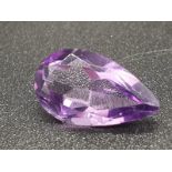 A Vintage (possibly antique) Natural 2.9 Carats Teardrop Amethyst.