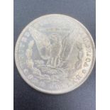 Silver USA Morgan Dollar 1882 . Extremely rare Carson City Mint. extra fine/brilliant condition.
