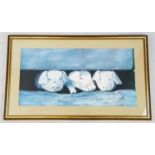 Three Little Pigs Print by Artist Royce Harmer. Signed on plate. In frame - 100 x 60cm