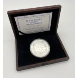 2013 Prince George of Cambridge, Birth Celebration, 5oz Guernsey Silver Coin. Comes in