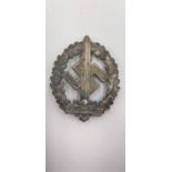 3rd Reich Sports Badge for the War Wounded. RZM Marked