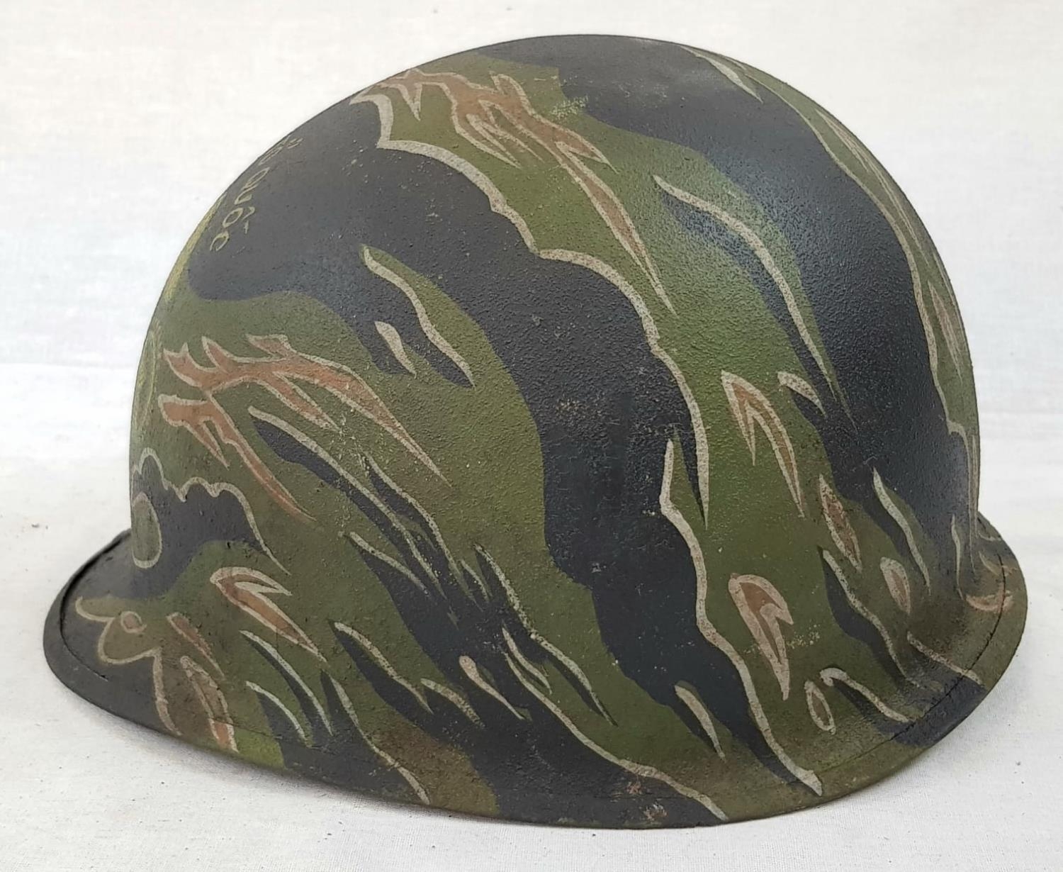 Vietnam War Era ARVN Marines Helmet. - Image 2 of 4