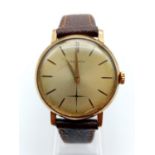 "A MAPPIN VINTAGE 9K GOLD GENTS WRIST WATCH (OVERWOUND) "