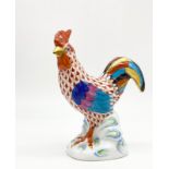 Herend Porcelain Rooster Figurine. Beautifully Hand-painted. Very Good Condition. 15cm tall.