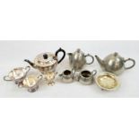 A Selection of Denton and Garrod and Co. made Kitchen/Dining Items. Silver Plate and Pewter -