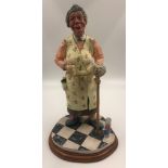 An original Colin George Mrs Mop Sculpture. A beautifully detailed piece of ceramic, made in 1985.