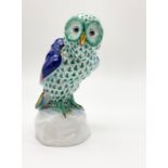 Herend Porcelain Owl Figurine. Hand-painted. Very good condition. 13cm tall.