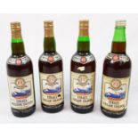 Four Vintage Bottles (75cl) of Palwin No.16 Israel Cream Sharir Liqueur Wine.