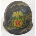 Vietnam War Era ARVN Marines Helmet.