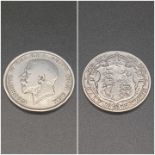 1915 Half Crown Coin.
