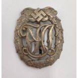 3rd Reich ?D.R.L? Silver Grade Sports Badge. Maker Marked: Wernstein & Jena