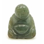 A Small Vintage Jade Buddha. 2cm tall. 9.8g