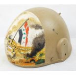 British Mk 6 Ballistic Helmet with a memorial painting of the 1st Guld War in Iraq