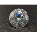 4.20ct Cushion Shape White Moissanite Gemstone.