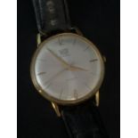 Vintage Britix Gentlemans wristwatch with face showing 17 rubies and Incabloc ,full working order