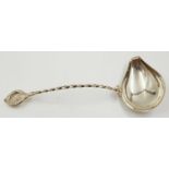 An Antique, Maltese, Punch Ladle. Beautifully designed with twisted stem and The Maltese Cross at