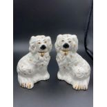 Pair of original Beswick Spaniels.Full pottery markings to base showing Beswick England 1378?6 14.