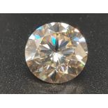 3.65cts of Champagne Moissanite Gemstone.