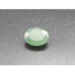 2.81ct Natural OVAL Emerald Gemstone with W.G.I (World Gemmological Institute) UK Certified