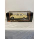 Vintage large Maisto diecast Jaguar Mark II in authentic cream colour , perfect detail having