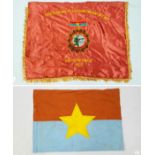 Vietnam War Era Vietcong Silky Material Victory Banner ?National Liberation Front of South