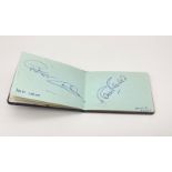 Spurs Autograph Book with over 20 Spurs Signatures. Including: Bill Nicholson, Martin Chivers and