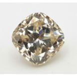 4.20ct Cushion Shape White Moissanite Gemstone.