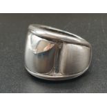 Sterling Silver fancy ring. Size N and weighs 11.7g.