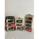 A vintage collection of diecast corgi and Lledo vehicles all in new condition and having original