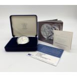 The Royal Mint Queen Victoria Anniversary 1998 Silver Crown. Comes in presentation box. 28.2g