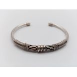 Retro Silver Bangle. 6cm diameter. 16.82g