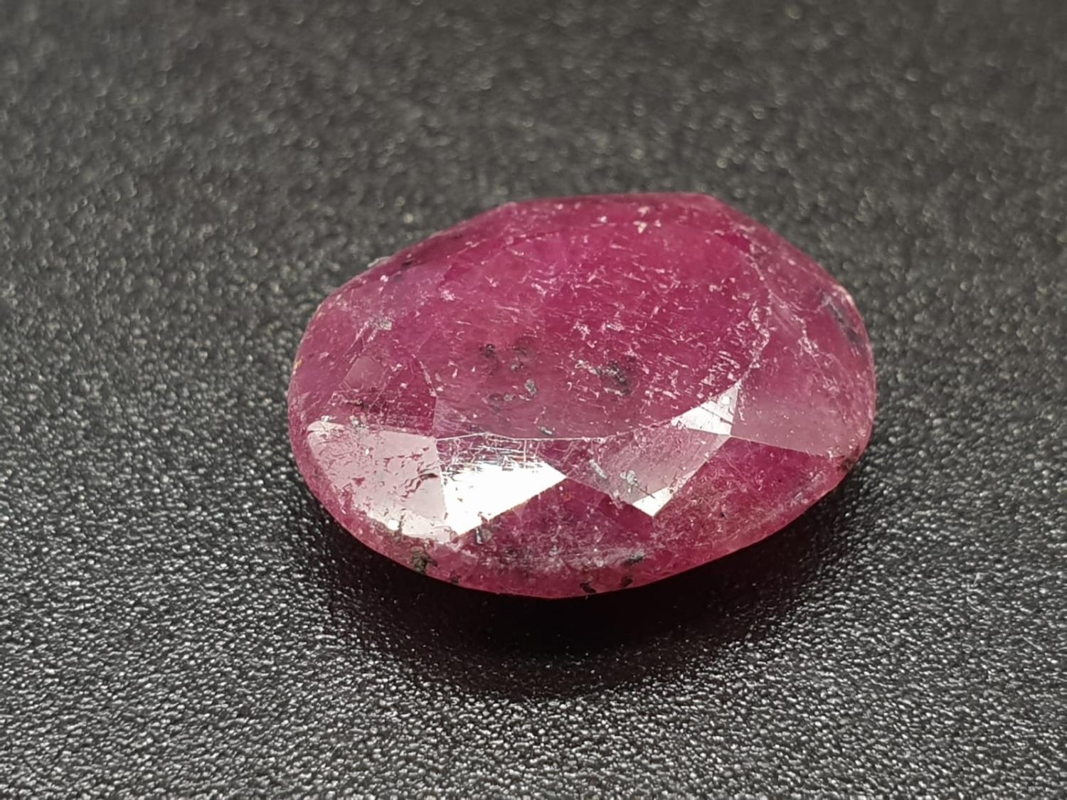 13.1cts of an Oval Shaped Natural Ruby. GLI Certified.