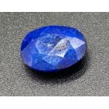 6.80cts of Oval Shaped Natural Blue Sapphire. GLI Certified.