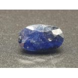 5.69cts of Oval Shaped Natural Blue Sapphire. GLI Certified.