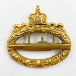 WW1 Imperial German U-Boat Crew Badge. Maker Walter Schot.