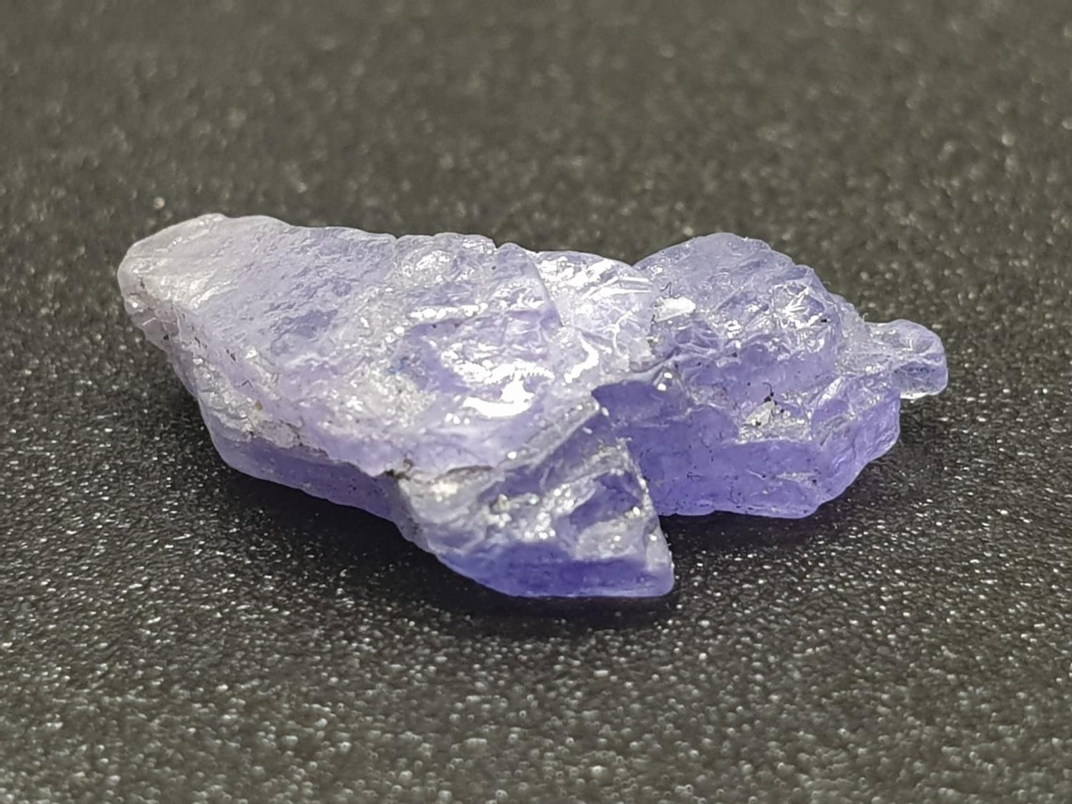 4.17cts of Rough Natural Tanzanite. GJSPC Certified. - Image 2 of 5