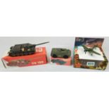Three Metal Russian Military Model Toys. Made in Russia - Two Tanks and an Aircraft. As New, in