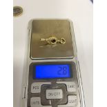 Antique 9k gold pocket watch key 2.8g ,tests positive as 9k gold