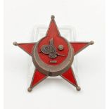 WW1 Ottoman (Turkish) Gallipoli Star. Early 1915 painted issue.