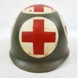 Vietnam War Era US M1 Medics Helmet and Liner.
