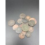 Collection of Georgian copper coins to include George?s II,III,and IV.